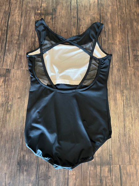 Adult Strappy Mesh Camisole Leotard