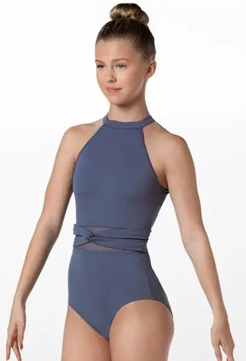 Adult Wrapped Mesh Waist Leotard