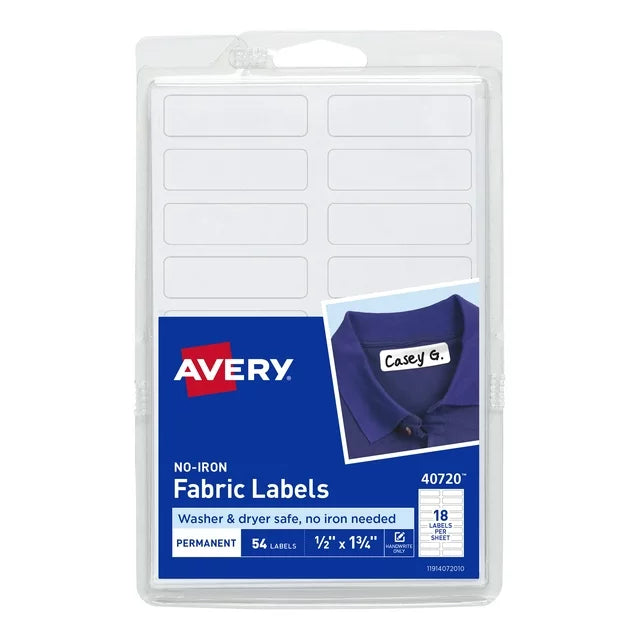 No-Iron Fabric Labels