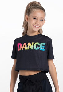 Child Dance Graphic Cropped Tee