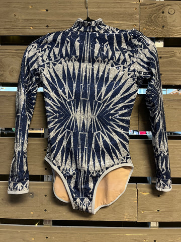 Blue Embellished Leotard