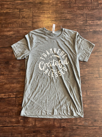 Thankful Grateful Blessed Tee