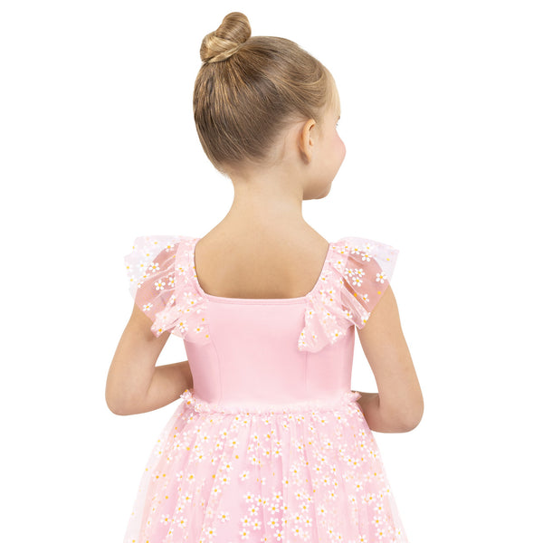 Floral Ruffle Sleeve Dress