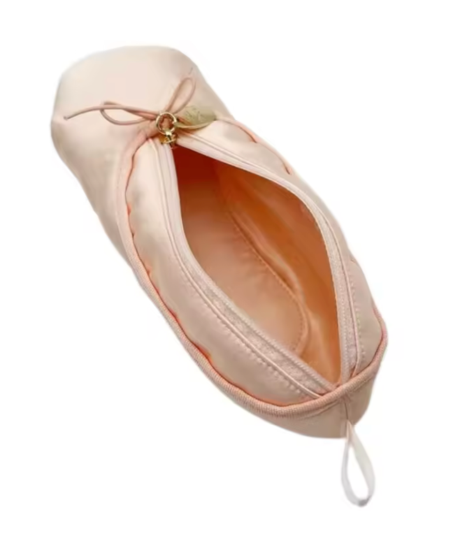 Pink Ballet Shoe Makeup Bag