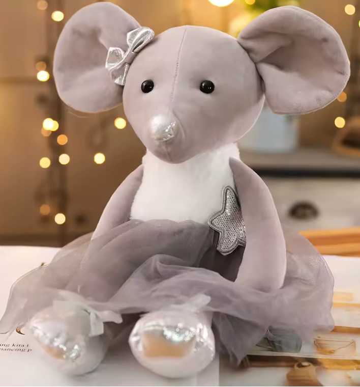 Silver Star Nutcracker Mouse Plush