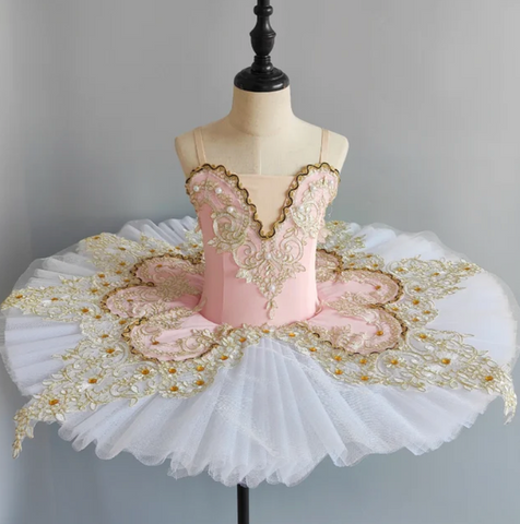 Pink and White Tutu with Gems