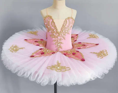 Pink Tutu with pearl accents and gems