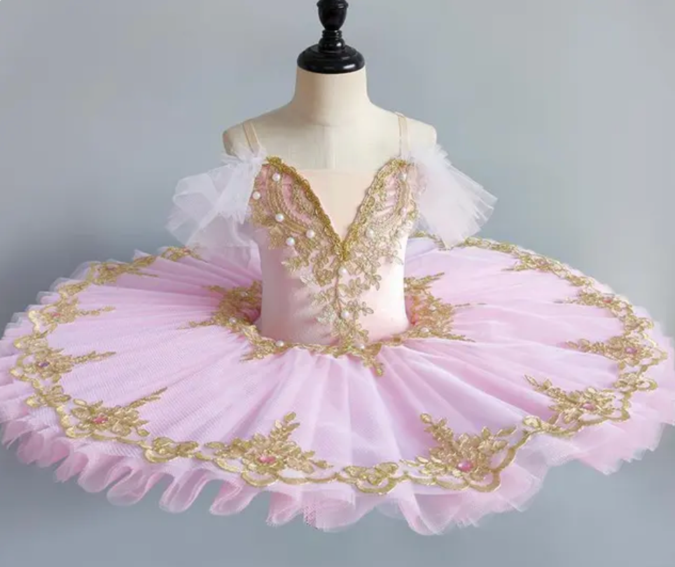 Pink Tutu with Pearl Accents