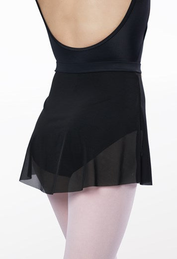 Adult Power Mesh Faux Wrap Skirt