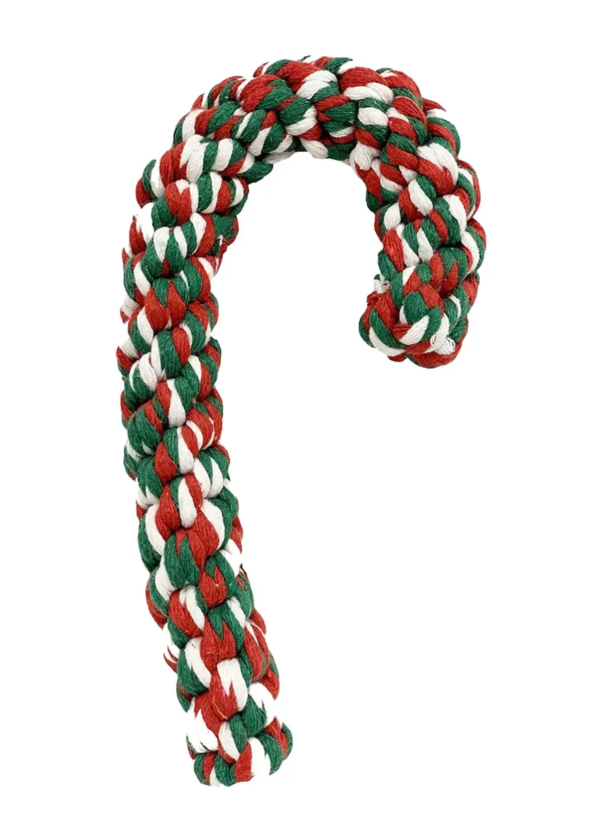 Candy Cane 8" Rope Dog Toy